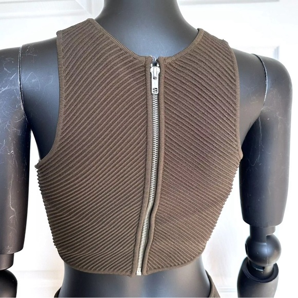 NWT Ronny Kobo Megan Rib Knit Cutout  Midi Bodycon Dress  Stretch  XS Sa… - Picture 6 of 14